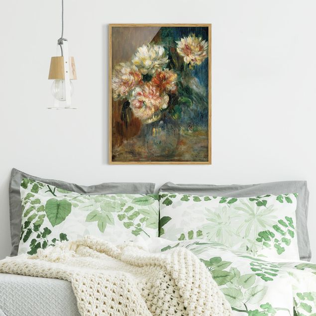 Ingelijste posters Auguste Renoir - Vase of Peonies
