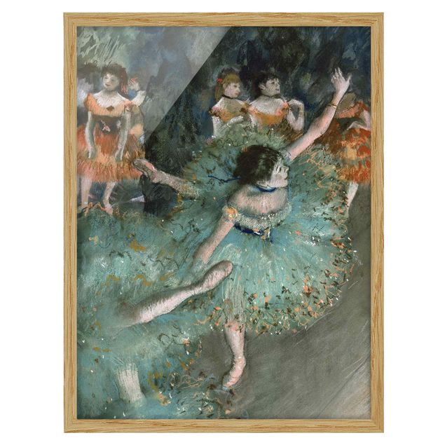 Ingelijste posters Edgar Degas - Dancers in Green