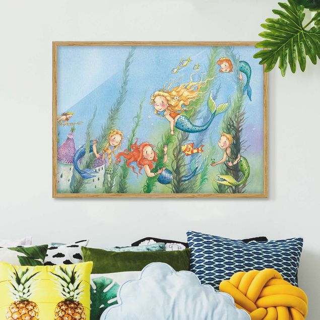 Ingelijste posters Matilda The Mermaid Princess