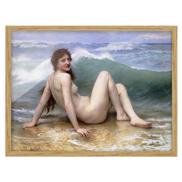 Ingelijste posters William Adolphe Bouguereau - The Wave
