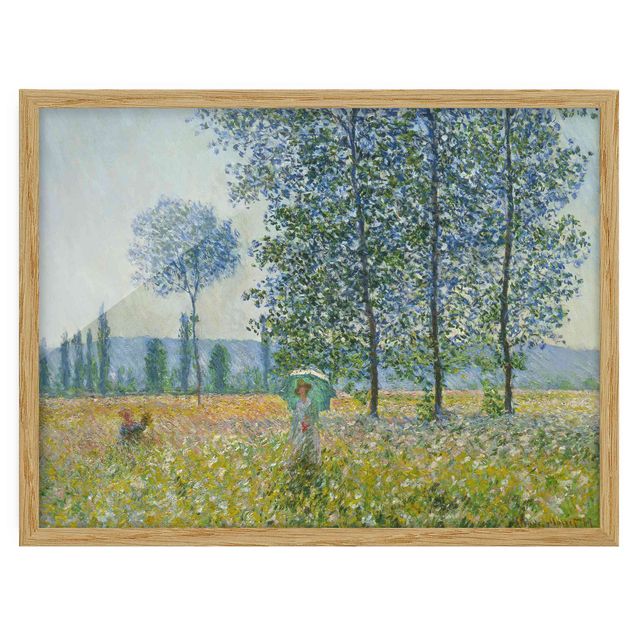 Ingelijste posters Claude Monet - Fields In Spring