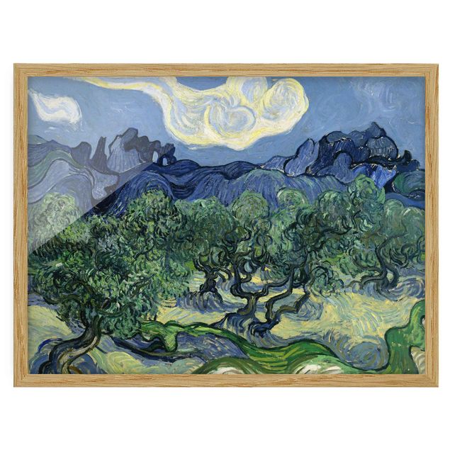 Ingelijste posters Vincent Van Gogh - Olive Trees