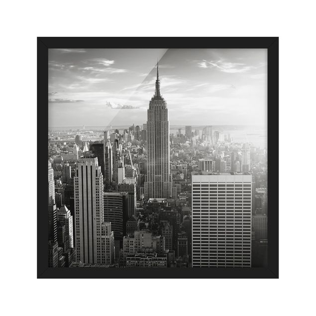 Ingelijste posters Manhattan Skyline
