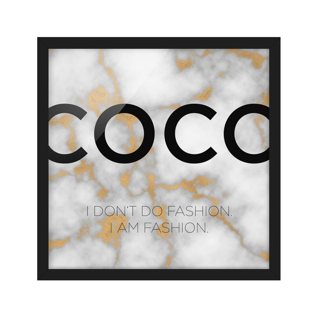 Ingelijste posters Coco - I Dont Do Fashion