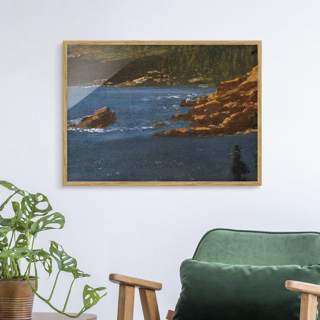 Ingelijste posters Albert Bierstadt - California Coast