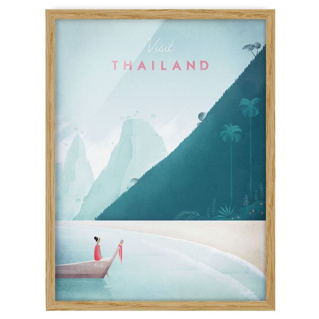 Ingelijste posters Travel Poster - Thailand