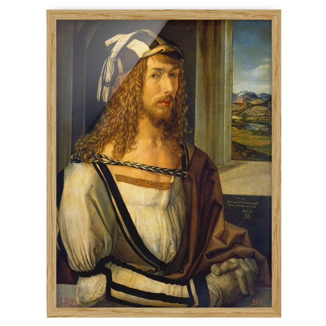 Ingelijste posters Albrecht Dürer - Self-portrait at 26