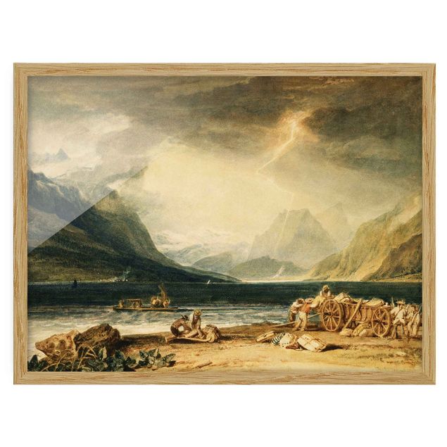 Ingelijste posters William Turner - The Lake of Thun, Switzerland