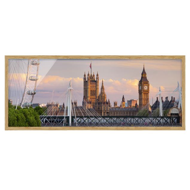 Ingelijste posters Westminster Palace London