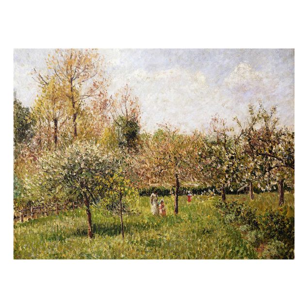 Glasschilderijen Camille Pissarro - Spring In Eragny