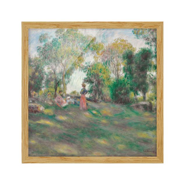 Ingelijste posters Auguste Renoir - Landscape With Figures