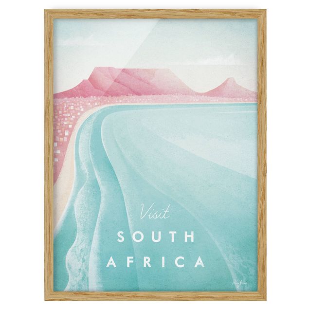 Ingelijste posters Travel Poster - South Africa