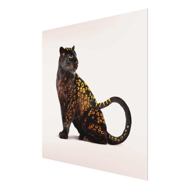 Glasschilderijen Golden Panthers