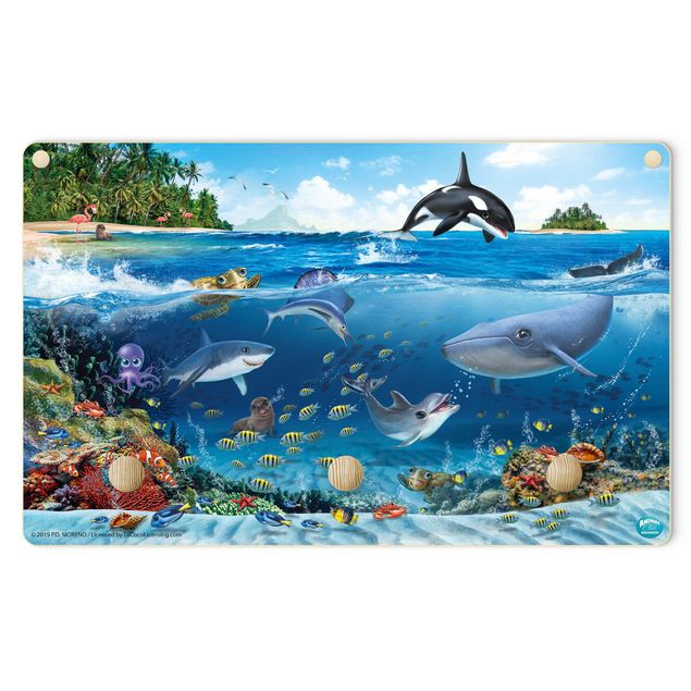 Wandkapstokken voor kinderen Animal Club International - Underwater World With Animals