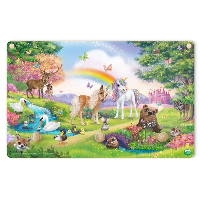 Wandkapstokken voor kinderen Animal Club International - Magical Forest With Unicorn