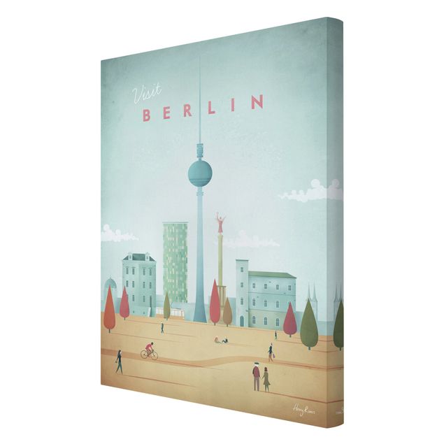 Canvas schilderijen Travel Poster - Berlin
