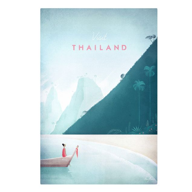 Canvas schilderijen Travel Poster - Thailand
