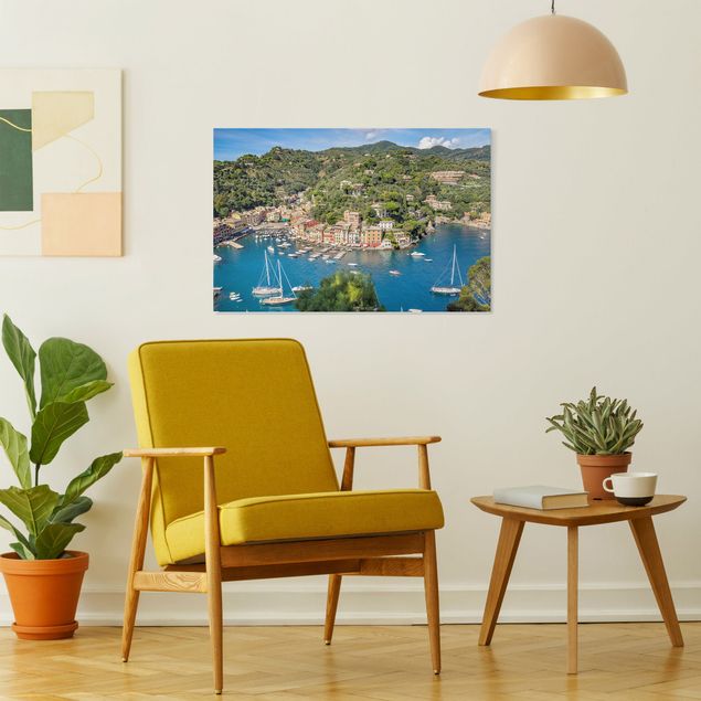 Canvas schilderijen Portofino Harbour
