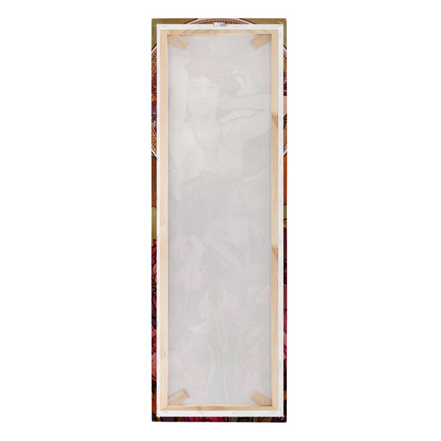 Canvas schilderijen Alfons Mucha - Gemstones - Amethyst