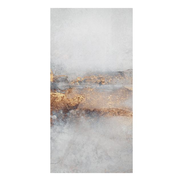 Canvas schilderijen Gold Grey Fog