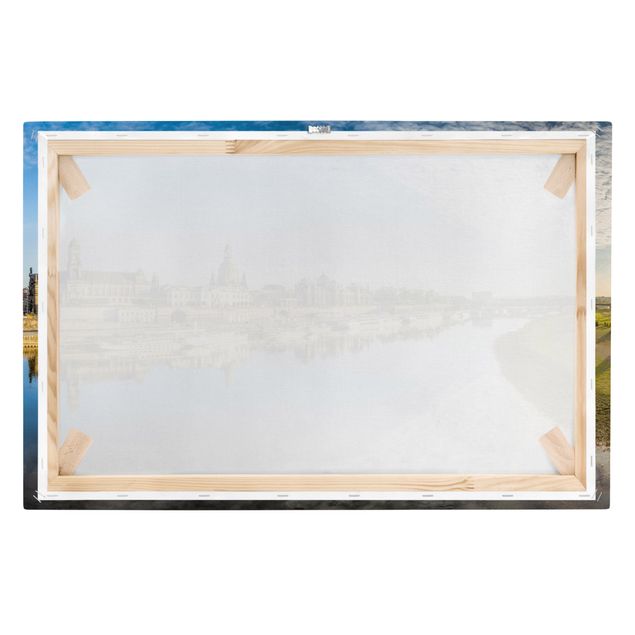 Canvas schilderijen The White Fleet Of Dresden