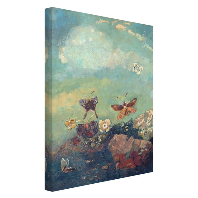 Canvas schilderijen Odilon Redon - Butterflies