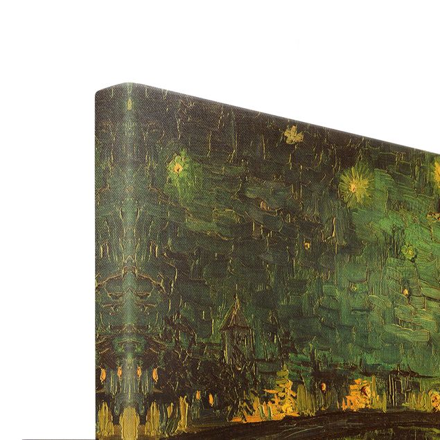 Canvas schilderijen - Goud Vincent Van Gogh - Starry Night Over The Rhone