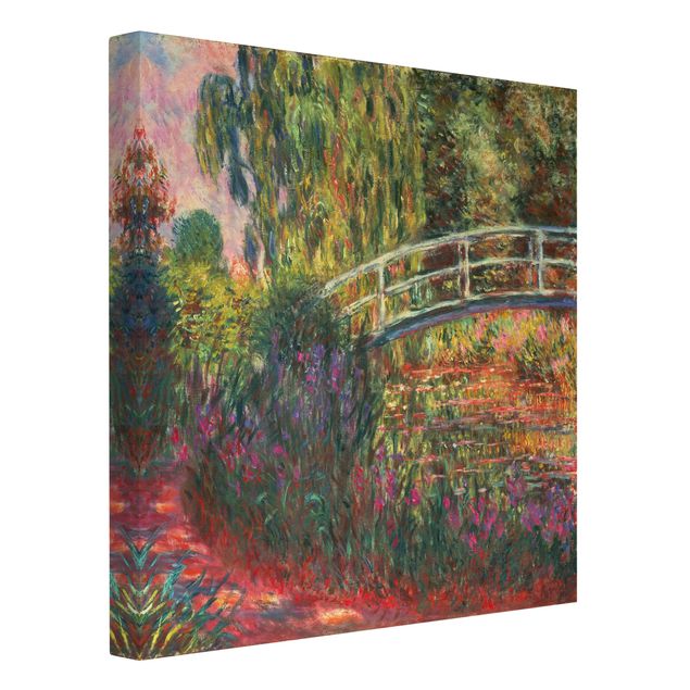 Canvas schilderijen Claude Monet - Japanese Bridge In The Garden Of Giverny