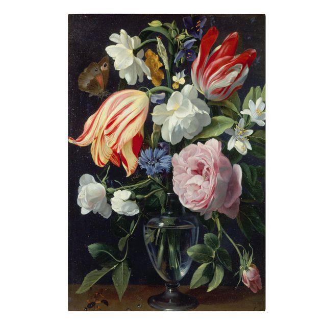 Canvas schilderijen Daniel Seghers - Vase With Flowers