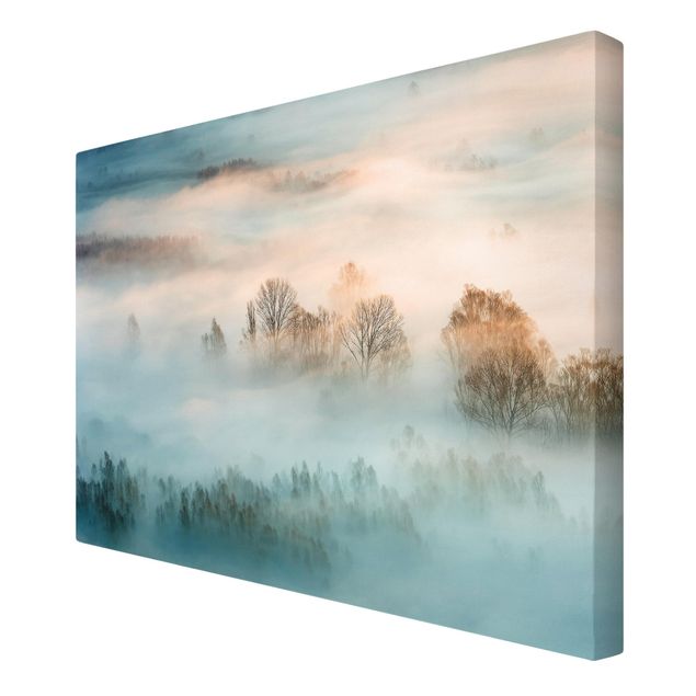 Canvas schilderijen Fog At Sunrise