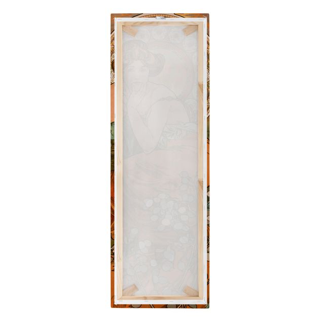 Canvas schilderijen Alfons Mucha - Gemstones - Topaz