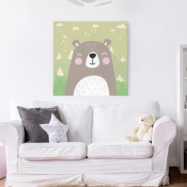Canvas schilderijen Little bear