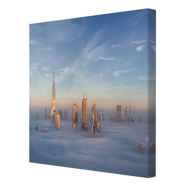 Canvas schilderijen Dubai Above The Clouds