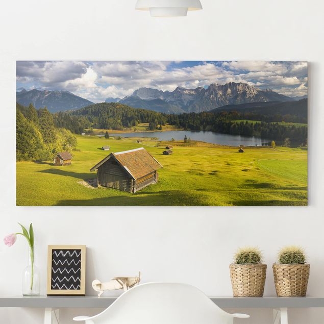 Canvas schilderijen Geroldsee Lake Upper Bavaria