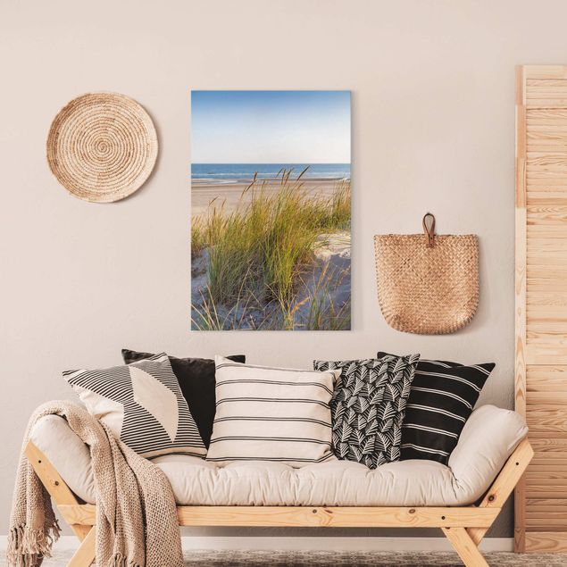 Canvas schilderijen Beach Dune At The Sea