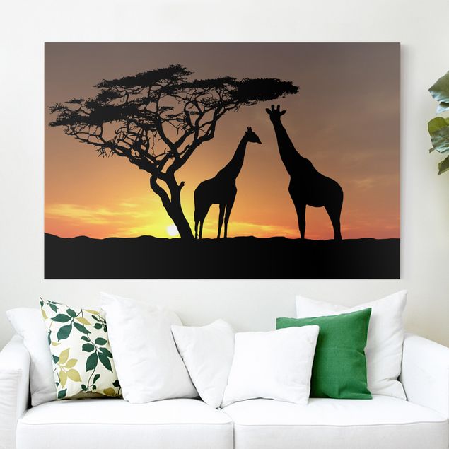Canvas schilderijen African Sunset