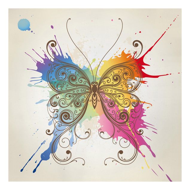 Canvas schilderijen Watercolour Butterfly
