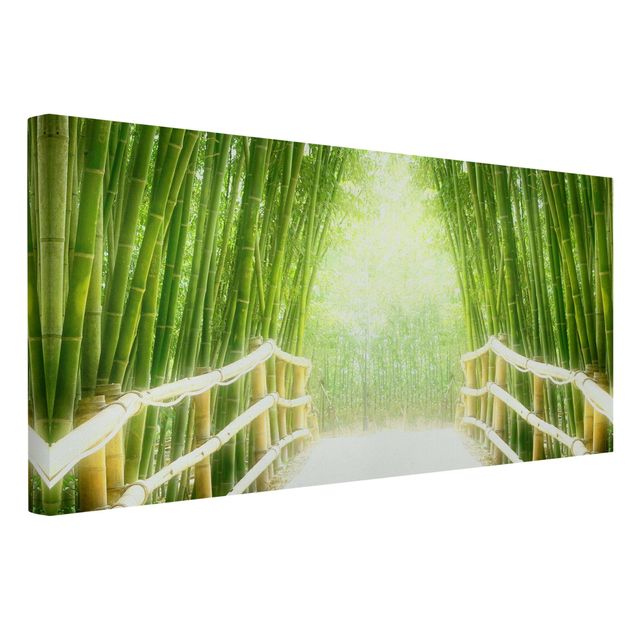 Canvas schilderijen Bamboo Way
