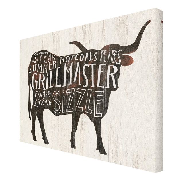 Canvas schilderijen Farm BBQ - Beef