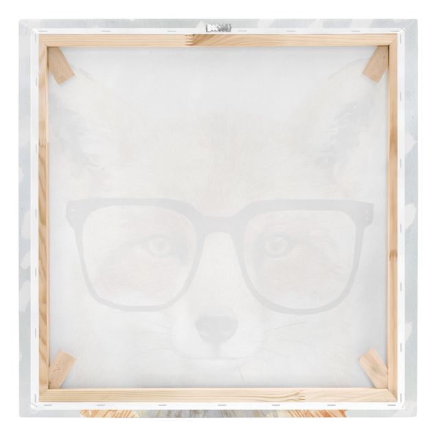 Canvas schilderijen Animals With Glasses - Fox