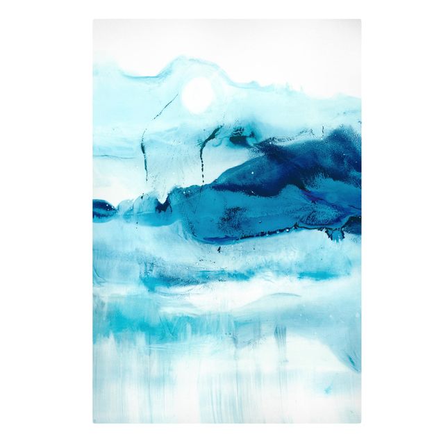 Canvas schilderijen Blue Flow I