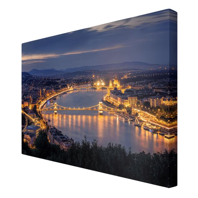 Canvas schilderijen View Of Budapest