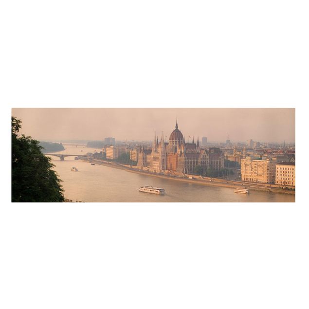 Canvas schilderijen Budapest Skyline
