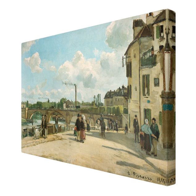Canvas schilderijen Camille Pissarro - View Of Pontoise