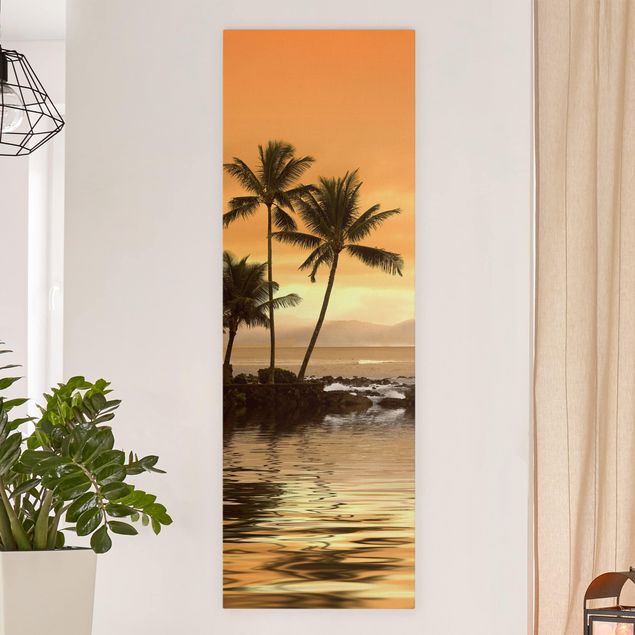 Canvas schilderijen Caribbean Sunset I