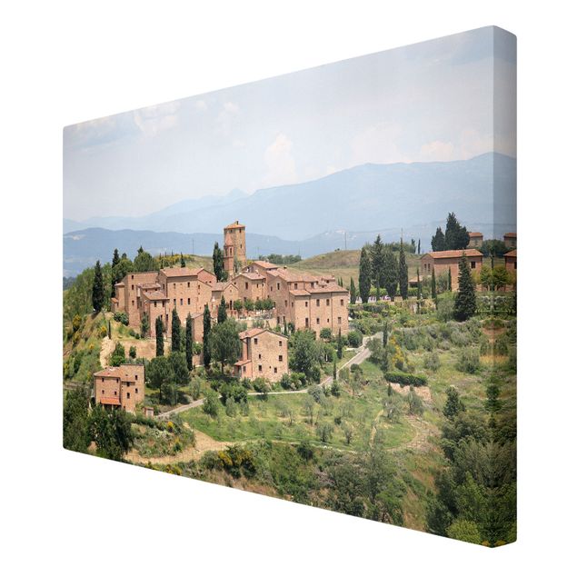 Canvas schilderijen Charming Tuscany