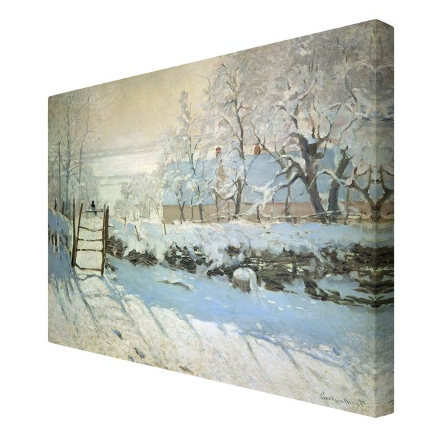 Canvas schilderijen Claude Monet - The Magpie