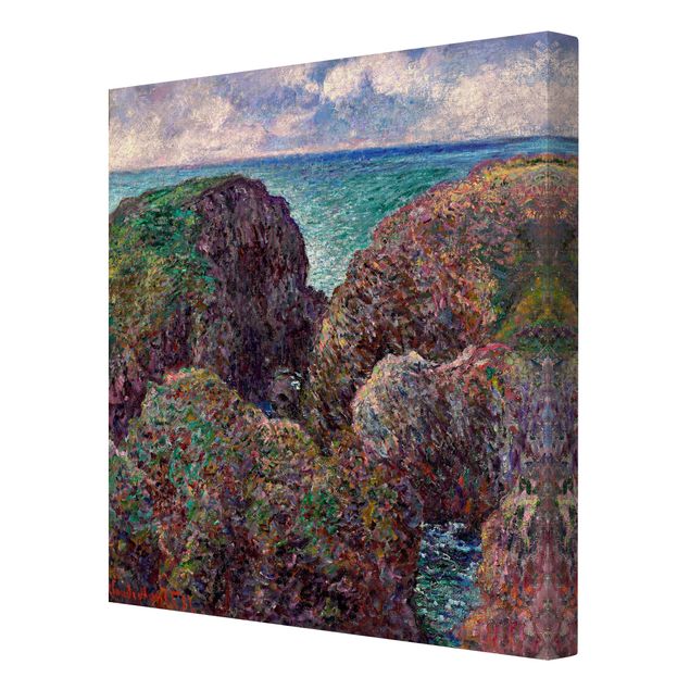 Canvas schilderijen Claude Monet - Group of Rocks at Port-Goulphar
