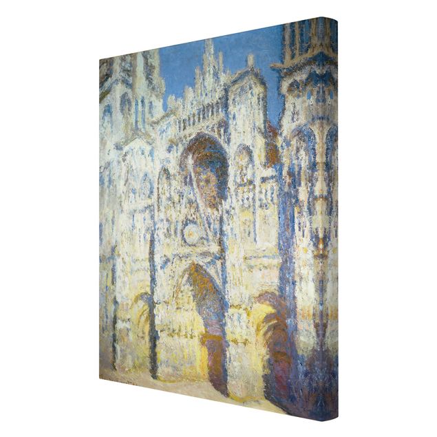 Canvas schilderijen Claude Monet - Portal of the Cathedral of Rouen