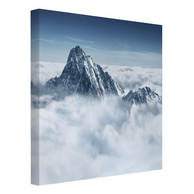 Canvas schilderijen The Alps Above The Clouds